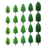 NUOBESTY 20pcs model scenery trees DIY Scenery Landscape green landscape tree The train tree diorama plastic tree plastic diorama trees tree figurines for projects decorations miniature